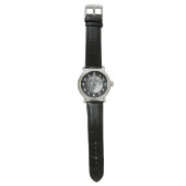 Moon Wrist Watch – Black Night Sky Space Timepiece Horloge (Vlak)