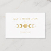 Moon Yoga  Reiki Wellness Visitenkarte Visitekaartje (Voorkant)