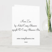 Moon Zen Wenskaart Kaart (Achterkant)