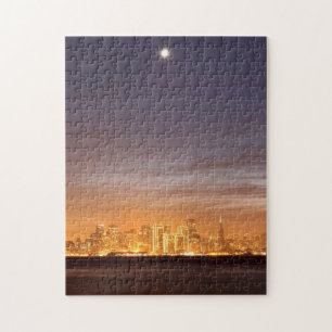 Moon zet San Francisco op hazy December Legpuzzel