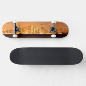 Moon zet San Francisco op hazy December Persoonlijk Skateboard (Horizontaal)
