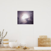 Moon zonder stopcontact poster (Keuken)