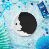 Moon Zwart Wit Lunar Smile Paper Bord (Feest)