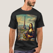 Moona Lisa in Parijs T-shirt (Voorkant)