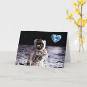 Moonage Daydream-Wenskaart Kaart (Gele Bloem)