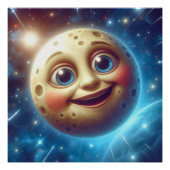 Moonage Smiles Perfect Poster (Voorkant)