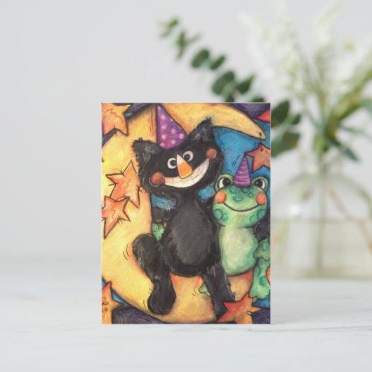 Moonbathing Party Briefkaart (Staand voorkant)