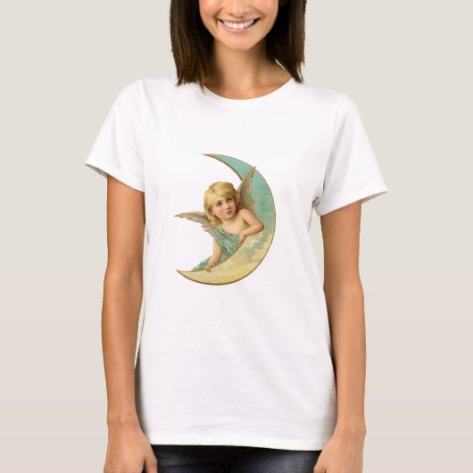 Moonbeam - Angel en Moon Collage T-shirt (Voorkant)