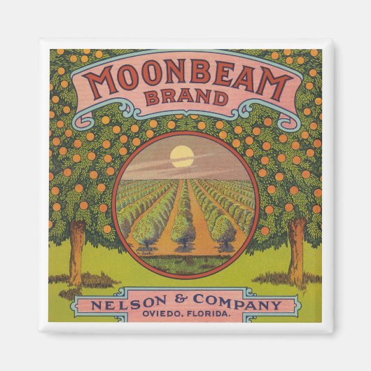 Moonbeam Brand | citrusetiket Magneet (Voorkant)