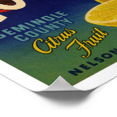 Moonbeam Brand | citrusetiket Poster (Hoek)
