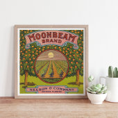 Moonbeam Brand | citrusetiket Poster