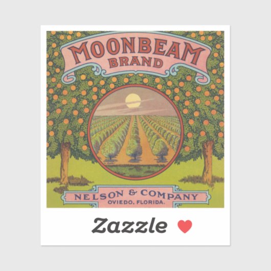 Moonbeam Brand |  citrusetiket Sticker (Vel)