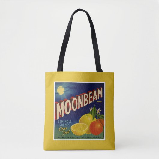 Moonbeam Brand |  citrusetiket Tote Bag (Voorkant)