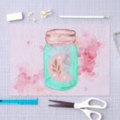 Moonbeam Mason Jar Decoupage Tissuepapier (Craft)