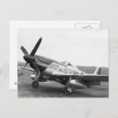 "Moonbeam McSwine" P51 Mustan, USAAF WW2 Briefkaart (Voorkant / Achterkant)