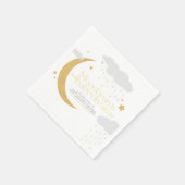Moonbeams and baby dreams baby shower yellow servet (Hoek)