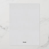 Moonbeams baby Dreams Grijs Goud folie baby shower Folie Uitnodiging (Achterkant)