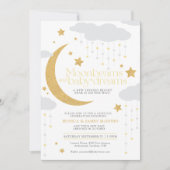 Moonbeams baby dromen boter geel baby shower kaart (Voorkant)