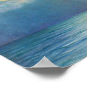 Moonbeams Dippen in het Zee | Evelyn De Morgan Poster (Hoek)