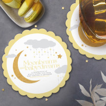 Moonbeams en baby dreams baby shower geel