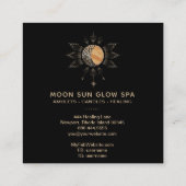 *~* MoonBeams Sun Rays Energy Glow Cosmic Vierkante Visitekaartje (Achterkant)