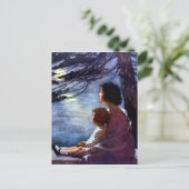 "Moonbeams" van Jessie Willcox Smith Briefkaart (Staand voorkant)