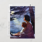 "Moonbeams" van Jessie Willcox Smith Briefkaart (Voorkant / Achterkant)