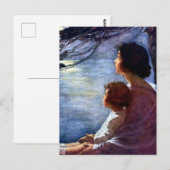 "Moonbeams" van Jessie Willcox Smith Briefkaart (Voorkant / Achterkant)