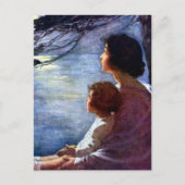 "Moonbeams" van Jessie Willcox Smith Briefkaart (Voorkant)