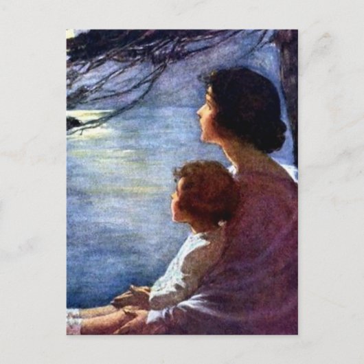 "Moonbeams" van Jessie Willcox Smith Briefkaart (Voorkant)
