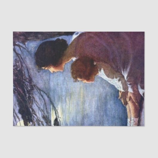"Moonbeams" van Jessie Willcox Smith Tissuepapier (Voorkant)