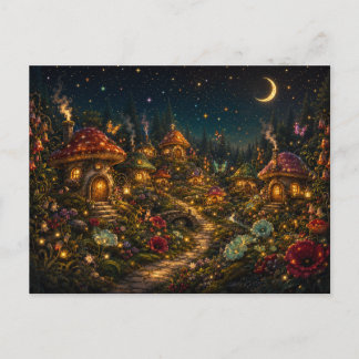 Moonberry Hollow Slaapzame Paddenstoelendorp Ansic Briefkaart