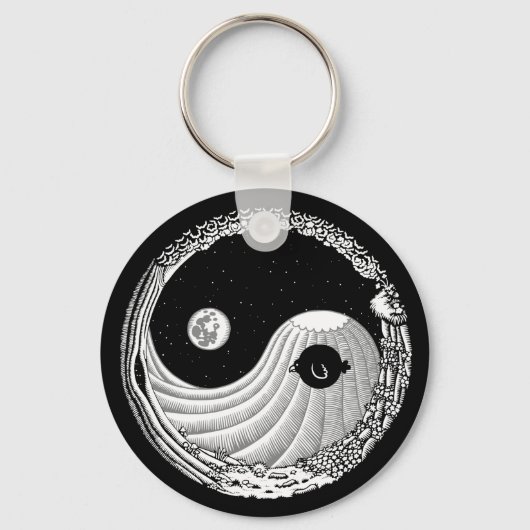 Moonbird Yang Sleutelhanger (Voorkant)