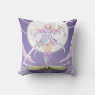 Moonblade Warrior Sierkussen - Pastel Anime Girl