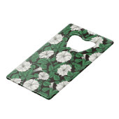 Moonbloemen 2 creditkaart flessenopener (Voorkant Gekanteld)