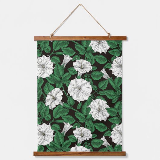 Moonbloemen 2 hangend wandkleed (Voorkant)