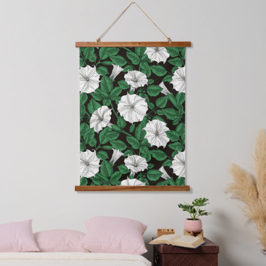 Moonbloemen 2 hangend wandkleed (Slaapkamer)