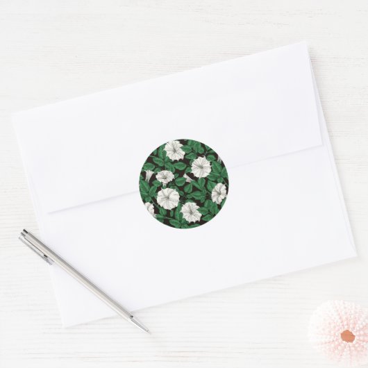 Moonbloemen 2 ronde sticker (Envelop)