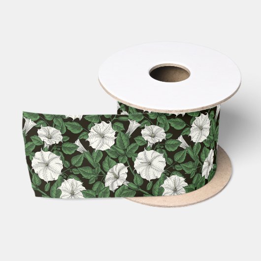 Moonbloemen 2 satijnen lint (Spoel)