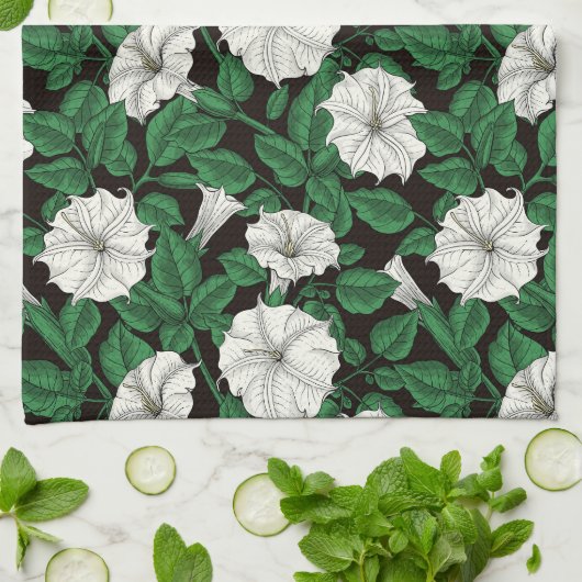 Moonbloemen 2 theedoek (Gevouwen)