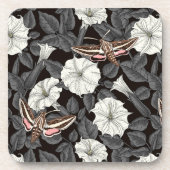 Moonbloemen en spinxmoden 2 bier onderzetter (Voorkant)