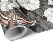 Moonbloemen en spinxmoden 2 cadeaupapier (Rol Hoek)