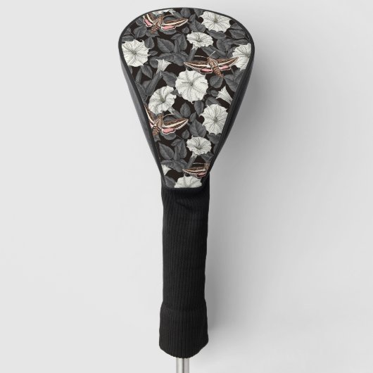 Moonbloemen en spinxmoden 2 golfheadcover (Voorkant)