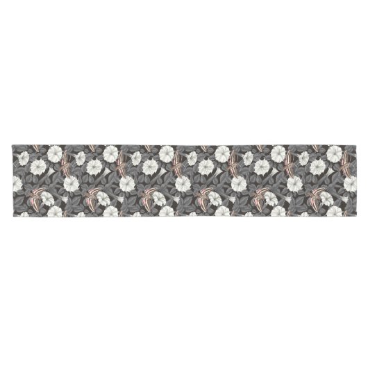 Moonbloemen en spinxmoden 2 korte tafelloper (Horizontaal)