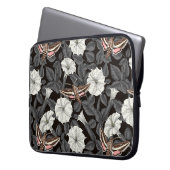 Moonbloemen en spinxmoden 2 laptop sleeve (Voorkant Links)