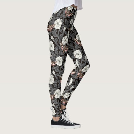 Moonbloemen en spinxmoden 2 leggings (Rechts)