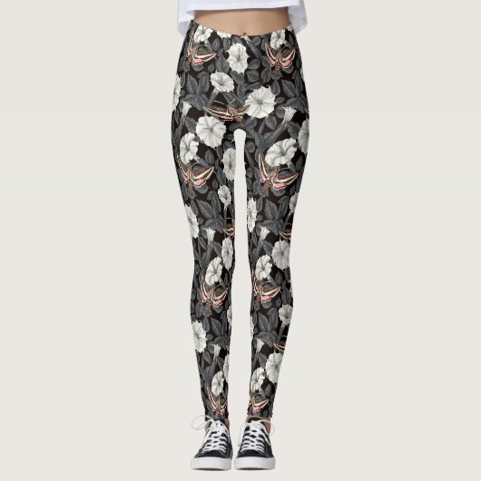 Moonbloemen en spinxmoden 2 leggings (Voorkant)