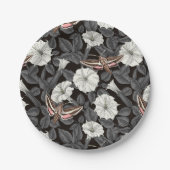 Moonbloemen en spinxmoden 2 papieren bordje (Voorkant)