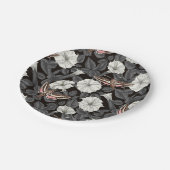 Moonbloemen en spinxmoden 2 papieren bordje (Gekanteld)