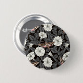 Moonbloemen en spinxmoden 2 ronde button 5,7 cm (Voorkant /achterkant)